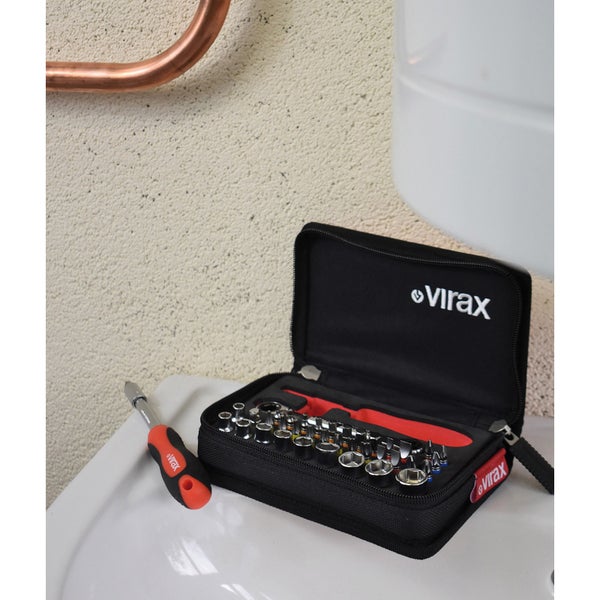 VIRAX 1/4 Kompakte Steckschlüssel + Bits Set - 41 Stk - 310400