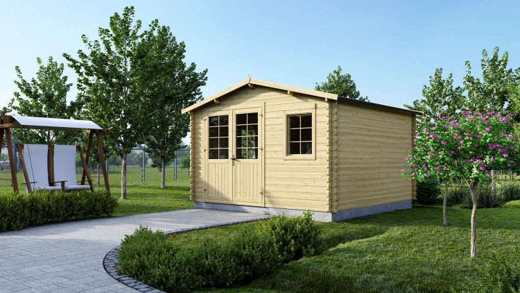 Gartenhaus, Gerätehaus 16m2 - 4x4m - 40mm