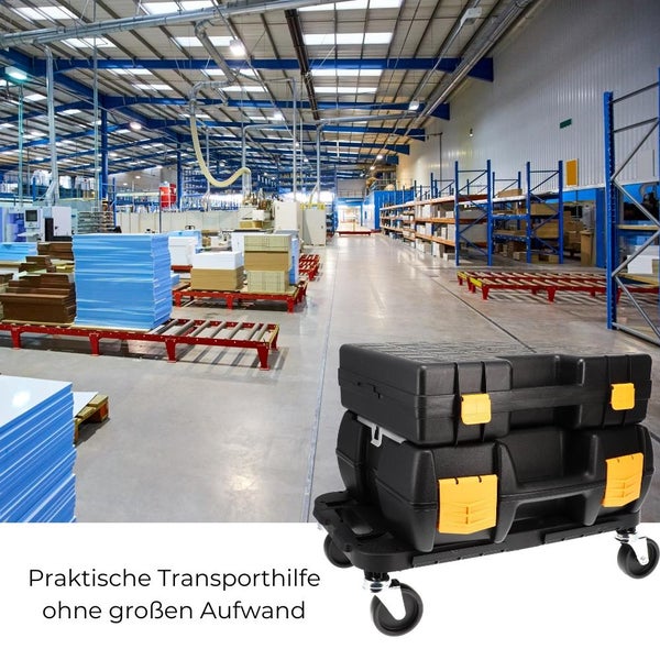 Transportroller Rollbrett Transportrollen Rollbrett Werkstatt Pflanzen Rollbretter Transport Möbelrollen flach Pflanzenroller eckig Transporthilfe mit Rollen
