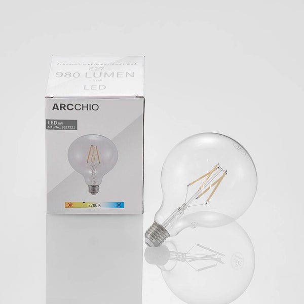 Arcchio LED E27 Lampe 8W aus Glas (E27) - Leuchtmittel Lampen Energiesparlampe