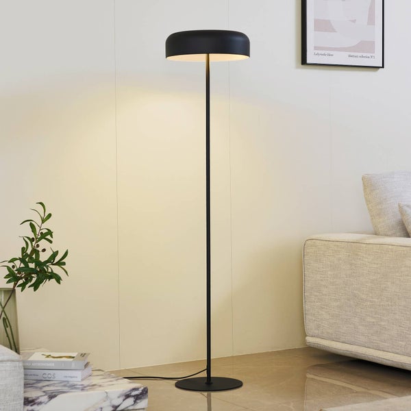 Lindby Stehlampe Edion (Modern) in Schwarz aus Metall (2 flammig, E27) - Stehleuchte Standleuchte Floor Lamp Wohnzimmerlampe Wohnzimmerleuchte