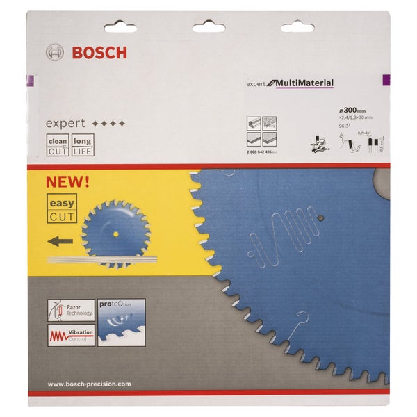Bosch Kreissägeblatt Multi Material, Durchmesser 300 Millimeter