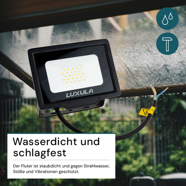 LUXULA Strahler, wasserdicht und schlagfest