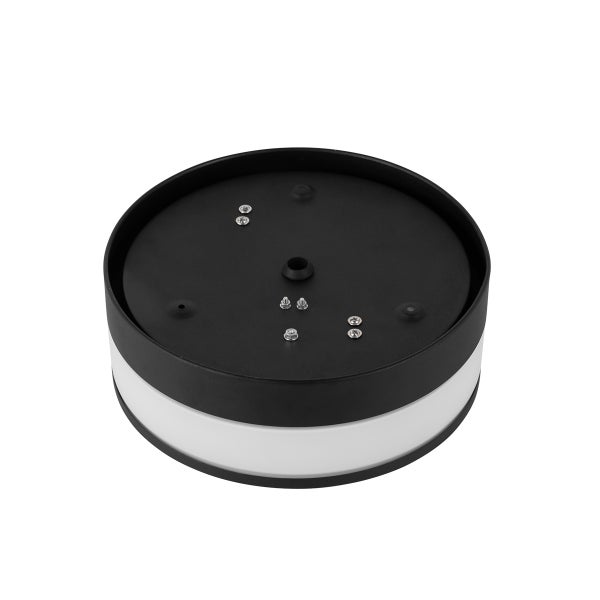 Runde LED Wand- und Deckenleuchte aus Kunststoff für den Außenbereich