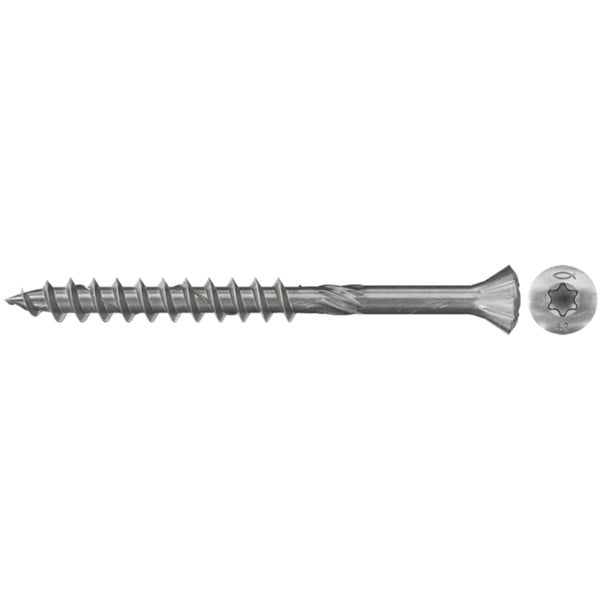 Fischer 200x Holzfassadenschraube FFSII-RT6 4,5 x 70 mm Senkkopf nicht rostender Stahl A2 Teilgewinde Innenstern TX - 548563