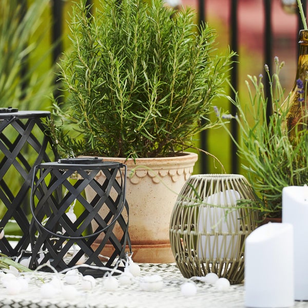 Dekorative Lampenschirm aus Rattan, 30 mal 24 Zentimeter, geeignet für E27 Leuchtmittel