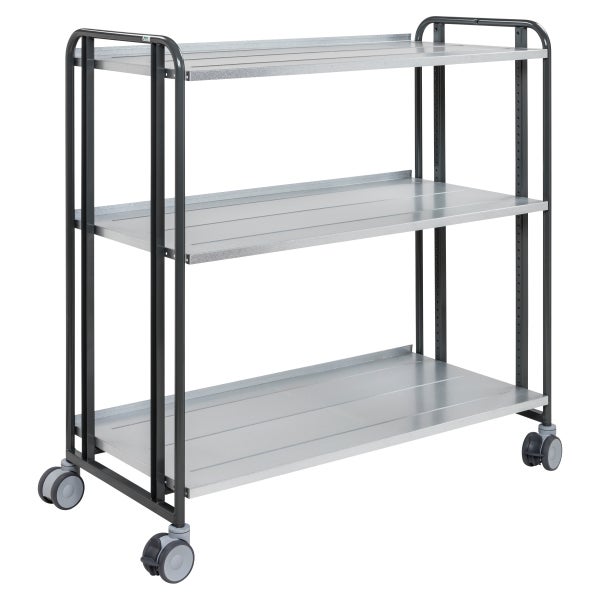 Rollwagen mit drei Regalböden aus Metall
