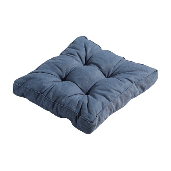 Sitzkissen Florance Panama saphirblau - Ca. 47x47 cm - 4er-Set