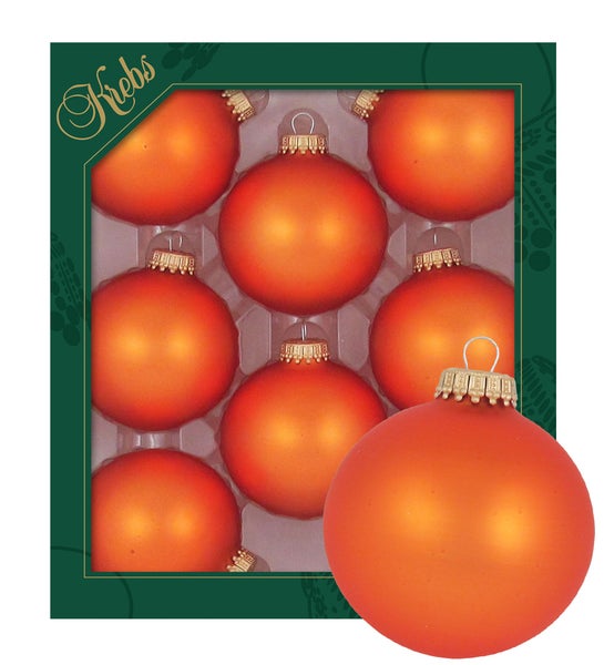 Packung mit neun Christbaumkugeln aus Glas
