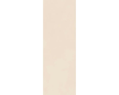 Rechteckige beige Fliese mit matter Oberfläche.