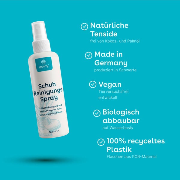 eco:fy Schuh Reiniger • Sohlenreiniger, Schuhreiniger, Spray, Fleckenentferner