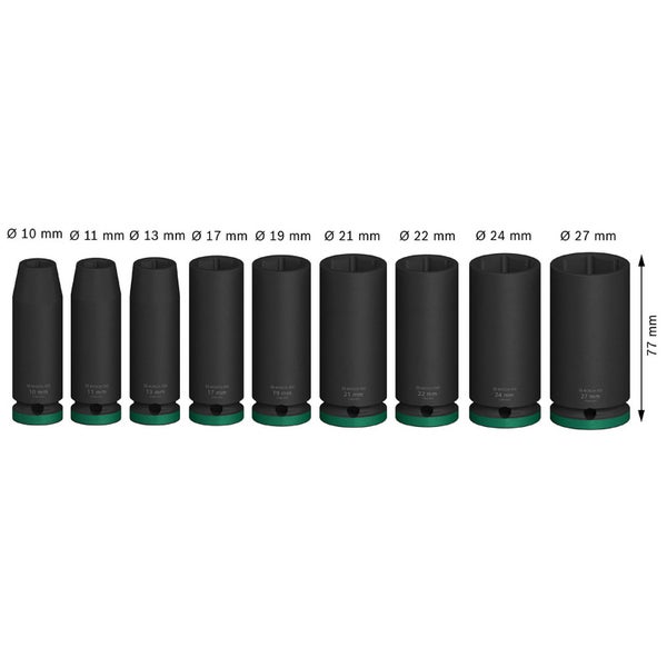 Bosch PRO Impact Socket Set 1/2 tief 9‑tlg. - 2608003040