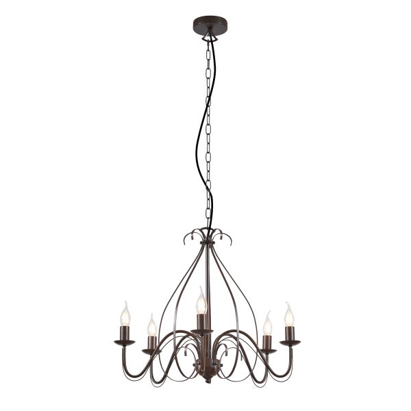 Deckenleuchte mit fünf Leuchten und Kettenaufhängung