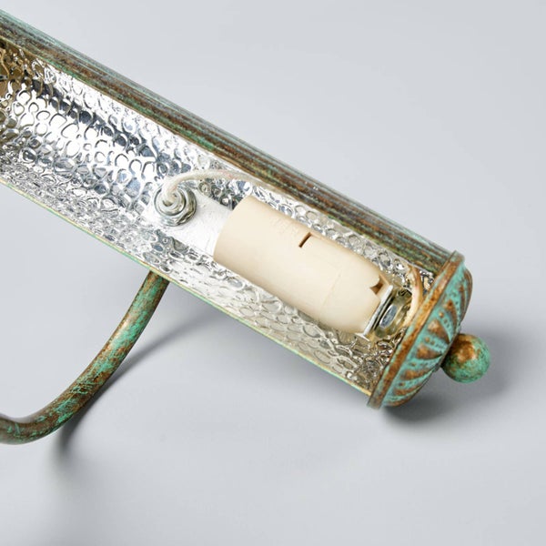 Lindby Wandleuchte, Wandlampe Innen Beno (Retro Vintage Antik) in Bronze aus Metall (1 flammig E14) - Bilderleuchte Wandstrahler Wandbeleuchtung Schlafzimmer / Wohnzimmer Wohnzimmerleuchte