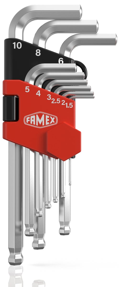 FAMEX Winkelschlüssel 9-tlg., Innensechskantschlüssel