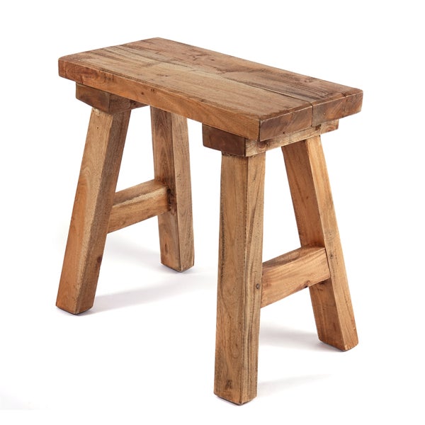 Hocker Rustico Massivholz naturfarben