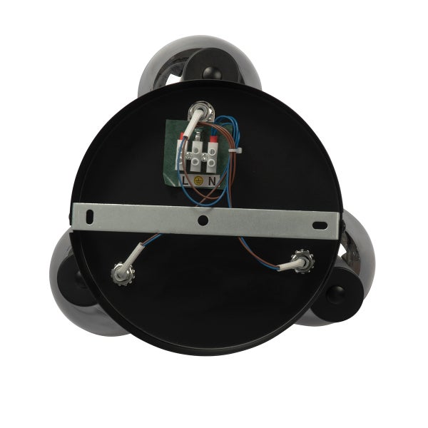 Deckenleuchte, Detailansicht der Verkabelung