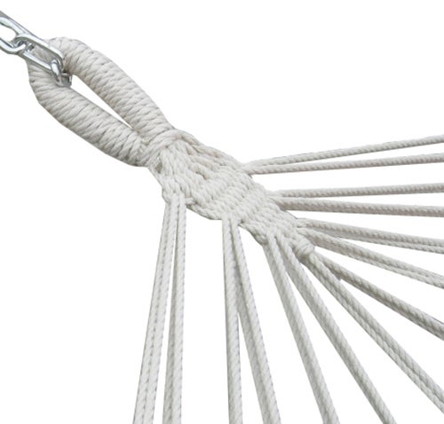AMANKA Doppel Hängematte mit Gestell - 200x120 Garten Hängeliege - Outdoor Hängemattengestell Metall
