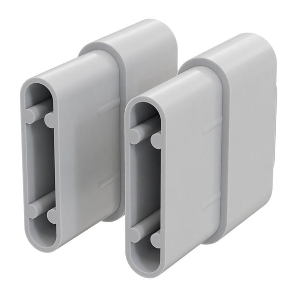 Zwei Kabelkanal-Endstücke