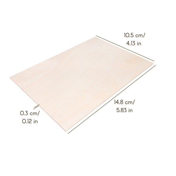 Creative Deco 10xA6 Holz Leinwand 3mm 148x105 ( +/- 2 ) mm