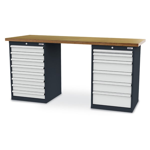 Ersatzbürstenrolle für Bodenreiniger mit spiralförmigen grünen Borsten und schwarzen Kunststoffenden.