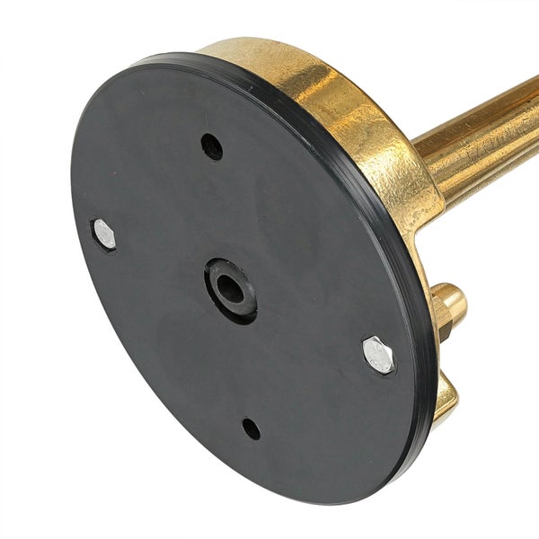 Detailansicht einer Badezimmerarmatur mit Montagefuß