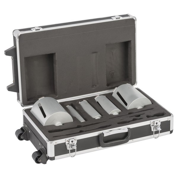 Bohrkrone Set in einem Transportkoffer