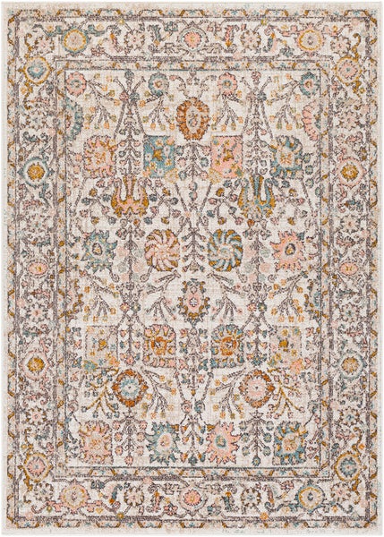 Vintage Orientalischer Teppich - Rosa/Weiß - 200x275cm - AMIRA