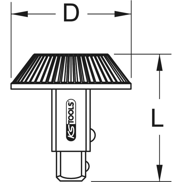 KS TOOLS 1/2 Drehknopf-Umsteckvierkant - 516.1448