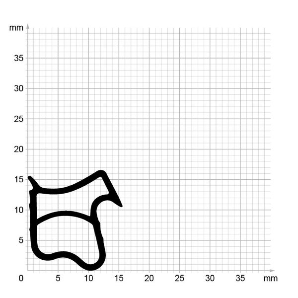DIWARO. | Stahlzargendichtung SZ080 | grau | 5 Meter