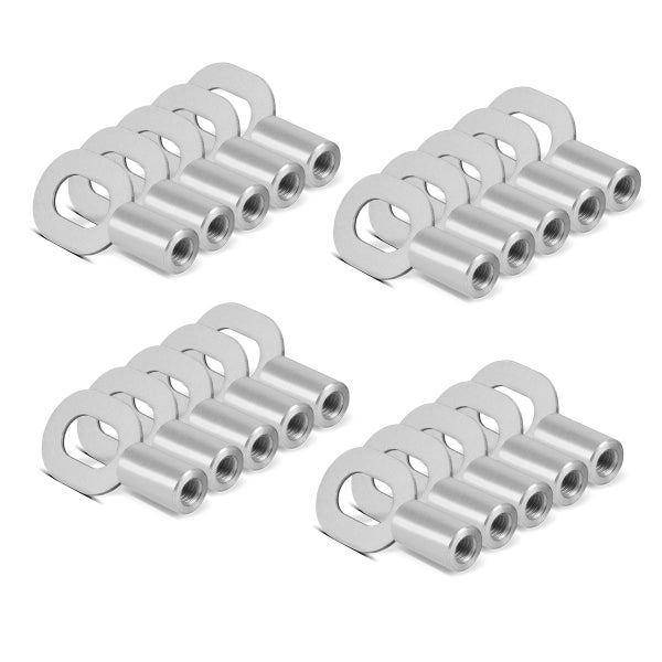 Mehrere Sätze von Batteriekabel-Ringösen und -Rohrverbindern aus Metall