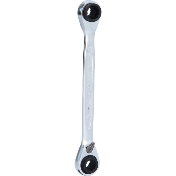 KS TOOLS 4 in 1 GEARplus Doppel-Ratschenringschlüssel umschaltbar 8 x 9 x 10 x 11 mm - 503.4541