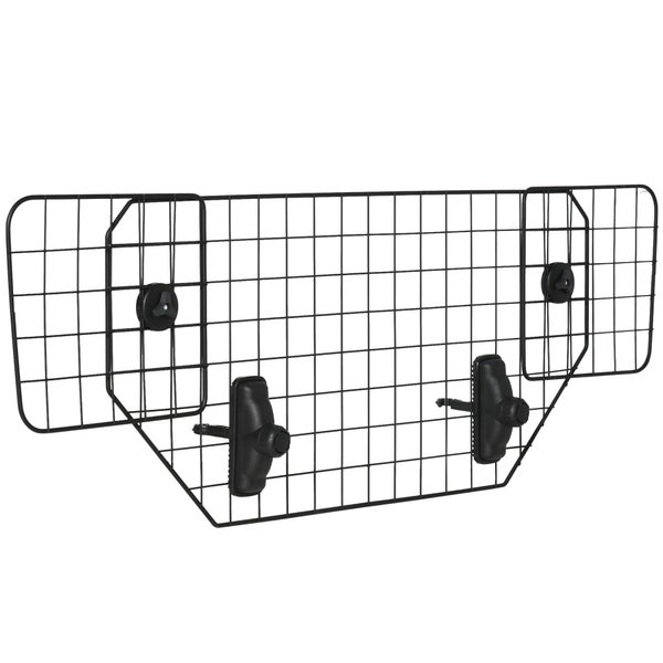 PawHut Hundeschutzgitter, (90-120)B x 40,5H cm, Metall, Kunststoff, Schwarz