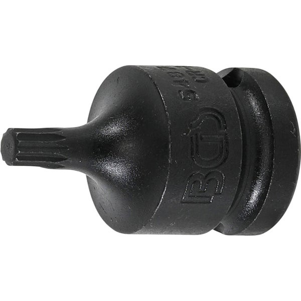 BGS Kraft-Bit-Einsatz Antrieb Innenvierkant 12,5 mm (1/2) Innenvielzahn (für XZN) M6 - 5487-M6