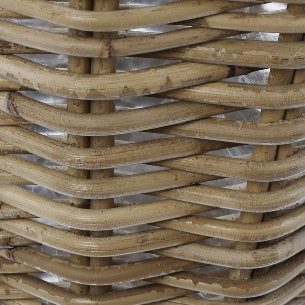 FRANK FLECHTWAREN | Pflanzkorb Rattan, mittel, RATTAN, ca. Ø 35 x 25 cm