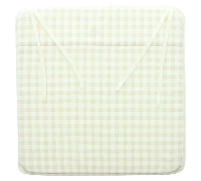 FRANK FLECHTWAREN | Sitzkissen Maison naturelle, flach, BAUMWOLLE, POLYESTER, 39 x 39 x 3 cm