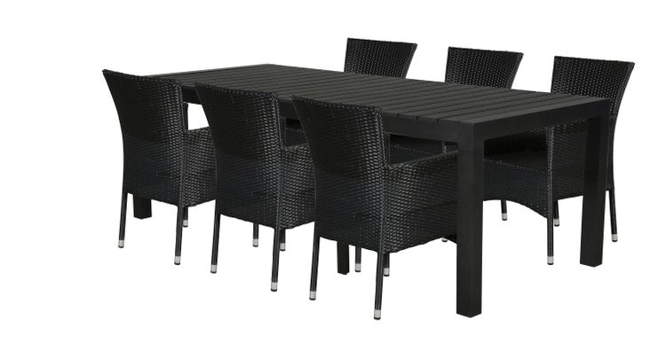 Grup Gartenmöbel Set 1 Tisch und 6 Stühle. 343 X 100 X 76 HORNBACH