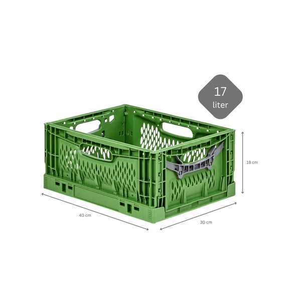 PROREGAL SuperSparSet 10x Stabile Profi-Klappbox Chameleon in Industriequalität HxBxT 18 x 30 x 40 cm 17 Liter klappbar stapelbar