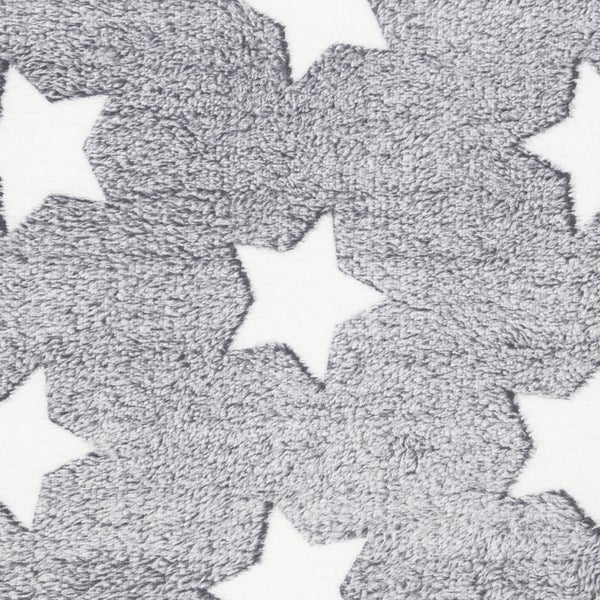 FRANK FLECHTWAREN | Kuscheldecke White-Stars, POLYESTER, 128 x 152 cm