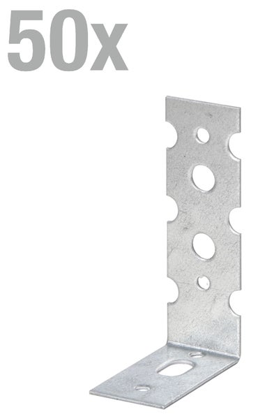 Winkelverbinder aus Metall zur Holzverbindung, 50 Stück Packung