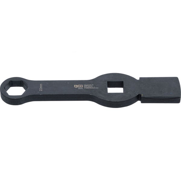 BGS Schlag-Ringschlüssel Sechskant mit 2 Schlagflächen SW 22 mm - 35342
