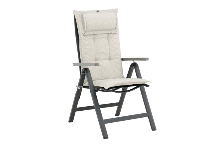 Cus Gartenkissen für 5 Pos. einstellbar offwhite. 46 X 116 X 6 cm