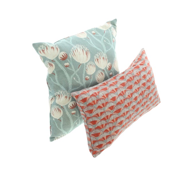 FRANK FLECHTWAREN | Kissenhülle Floral, 4er Set, 40 x 40 cm, 45 x 45 cm, 50 x 30 cm, 60 x 40 cm, BAUMWOLLE, POLYESTER