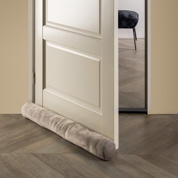 FINN - Zugluftstopper Samt 90x10 cm - Pumice Stone - beige