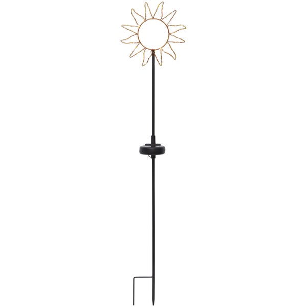 Solarleuchte Sonne als Beetstecker für den Garten