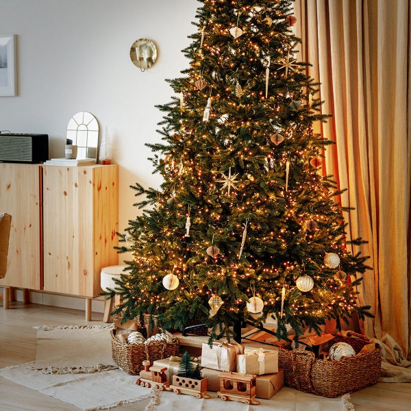 ECD Germany LED Büschel Lichterkette 11m 1512 LEDs Warmweiß, Strombetrieb, IP44 Wasserdicht, Innen/Außen, Weihnachtsbeleuchtung Weihnachtsbaum Cluster Lichterkette Büschellichterkette Büschelkette