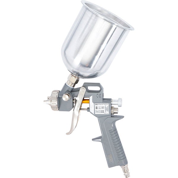 Druckluftpistole mit Behälter für Farbspritzarbeiten