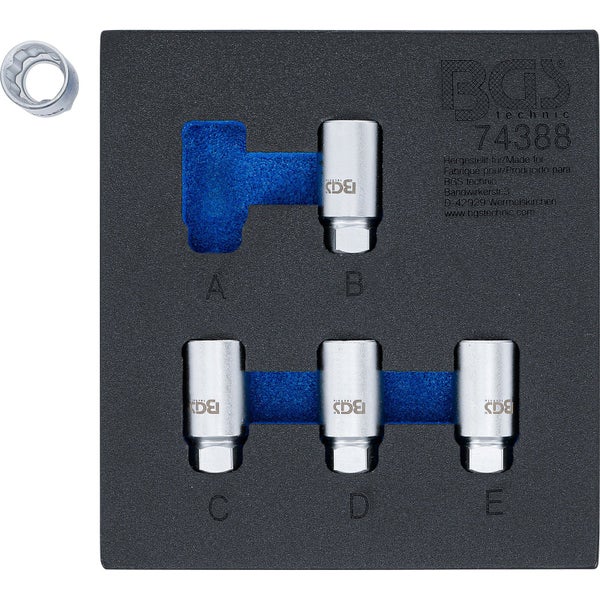 BGS technic Steckschlüssel-Einsatz Set in Aufbewahrungsbox