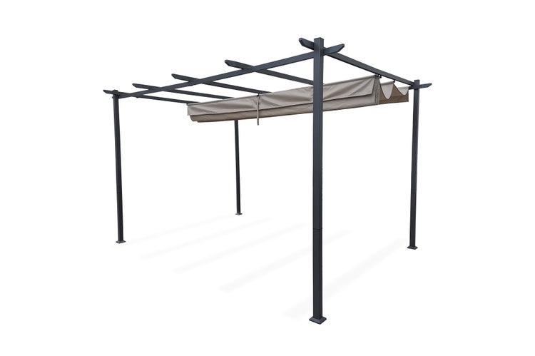 Pergola MIRA 400S300 Beige Freistehend HORNBACH