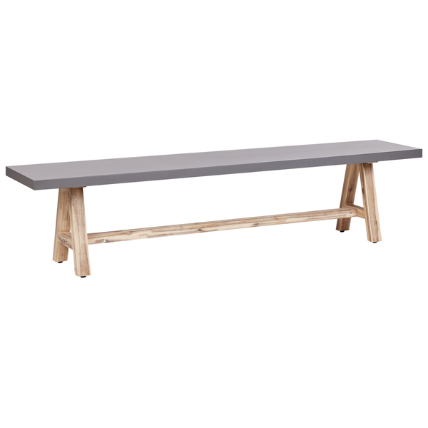 Gartenbank TONNARE 200 cm Beton Grau